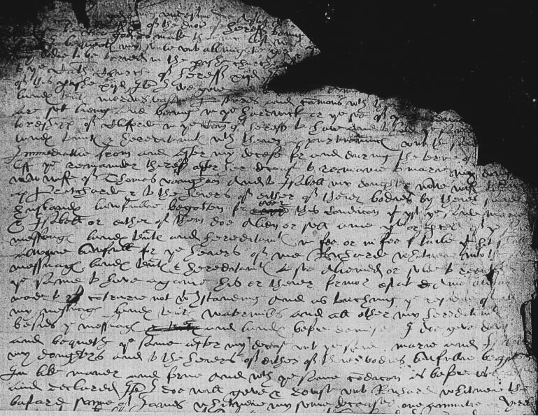Will of Richard Whitney, 1583 Page 1.jpg
